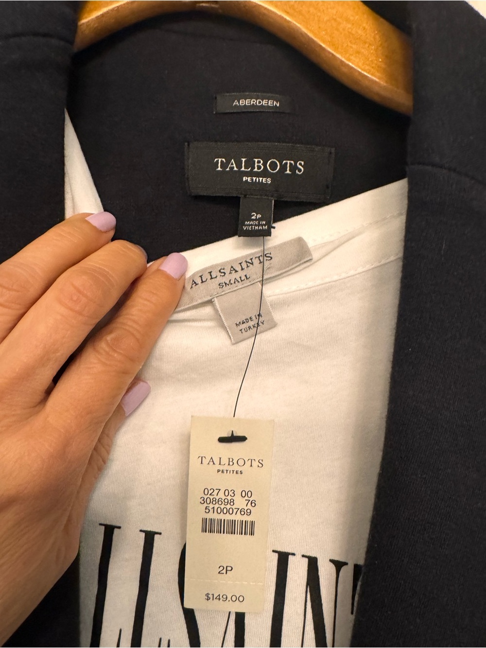 Talbots Black Women's Tailored Blazer - Picture 2 of 8